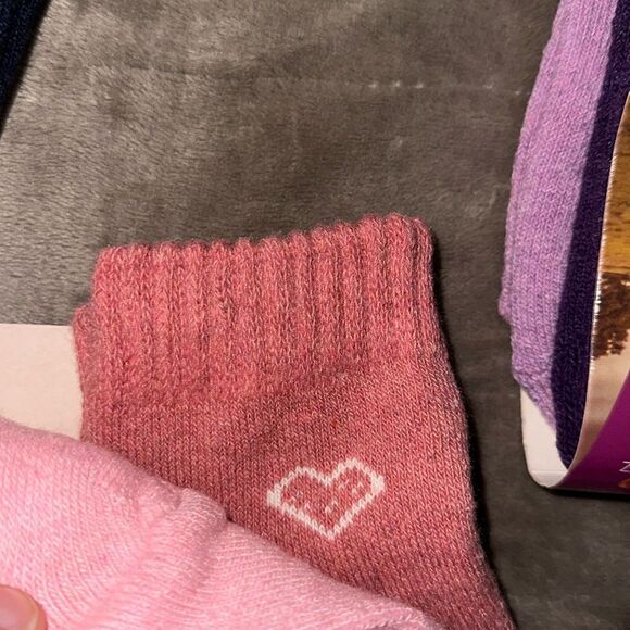 Faux Heat Trendz Ladies 3 Pair Lamb Wool Socks Blue Pink Lavender/Purple - Picture 6 of 9